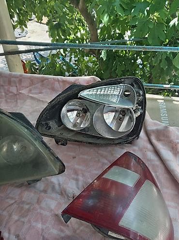 mitsubishi l200 stop: Komplekt, Yaxın və uzaq vuran işıqlar Renault, 2007 il, Orijinal, Fransa, İşlənmiş — 4