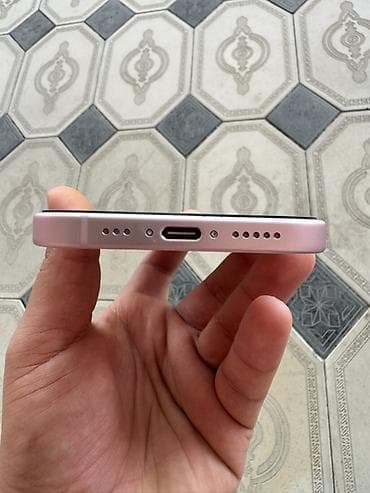 2 ci əl notebook: IPhone 15, 128 GB, Çəhrayı, Zəmanət, Barmaq izi, Face ID — 7