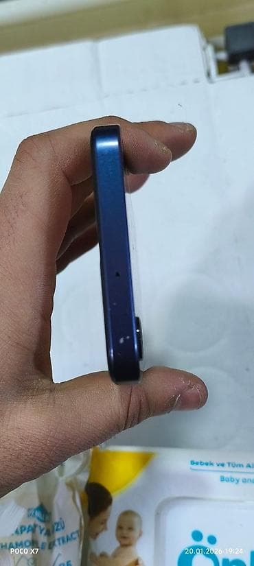 samsung es 4 mini: Poco X7, rəng - Mavi, Barmaq izi — 3