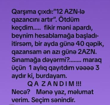 şəxsi sürücü vakansiya 2024: Şəxsi qazancını artırmaq təklifi. Müəllif 12 AZN-lə başlanan bu yolda — 1