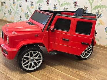 oyucaq maşın: Uşaq elektrik maşını – Mercedes-Benz G-Class AMG üslubunda, qırmızı — 3