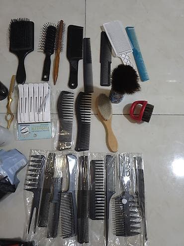 Ручные механические инструменты: Bərbər və saç kəsimi üçün tam dəst Peşəkar istifadə üçün müxtəlif — 5