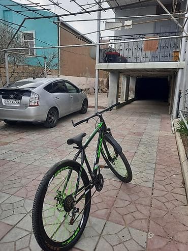 bicycle: BMX 29luqdur 1ay işlənib - Rəng: qara-yaşıl dizayn, eyni rəngdə — 3