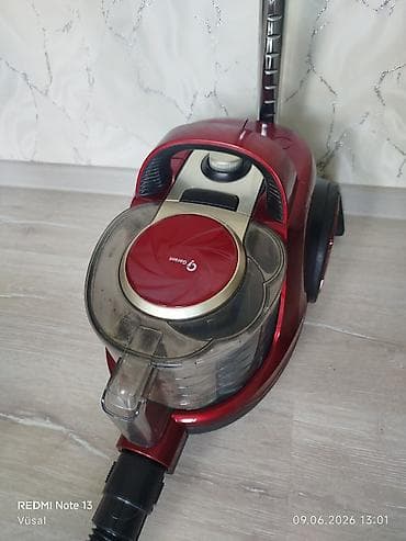 ikinci el 15 pro max: Qırmızı rəngli Gairmic tozsoran - Güc: 3600W (üst paneldə — 2