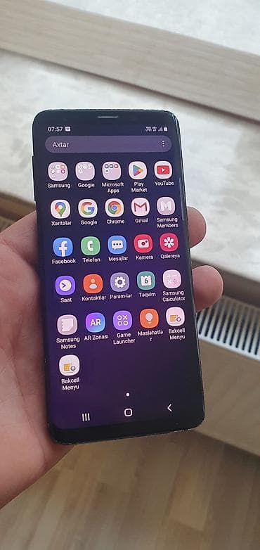 divarda televizor yeri: Samsung Galaxy S9, 64 GB, rəng - Qara, Barmaq izi — 2
