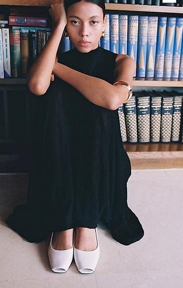 Baletkalar, Ölçü: 38, rəng - Ağ, İşlənmiş