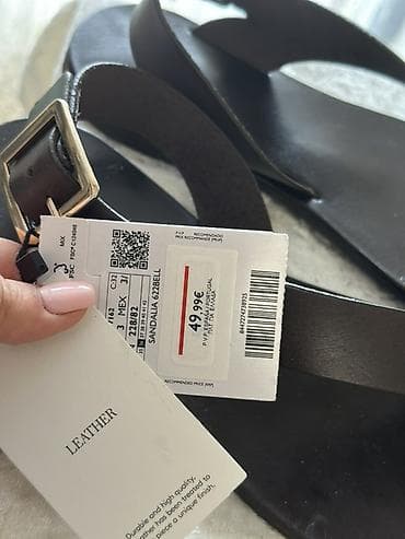 Basanoşka və səndəllər: Ölçü: 36, rəng - Qəhvəyi, Yeni — 4