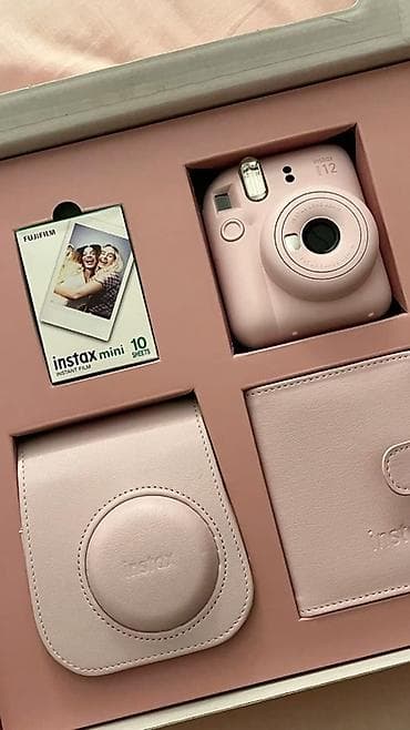 ucuz printer satilir: Fujifilm Instax Mini 12 “Blush Pink” instant fotoaparat dəsti - — 1