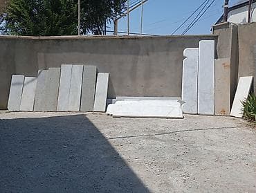 daş stekan: Mərmər və qranit lövhələr – müxtəlif ölçü və formalar - Material — 1