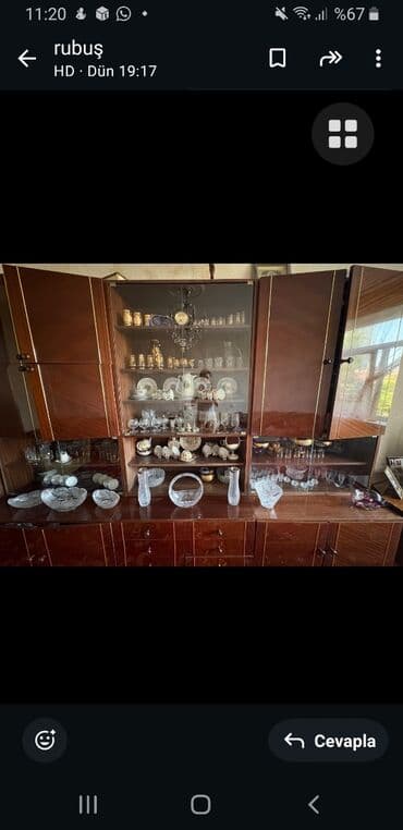 шкаф для посуды: Новый, Распашной, 6 дверей Прямой шкаф, Стенка — 1