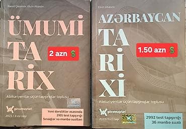 Məhsul: Abituriyentlər üçün tarix tapşırıqları toplusu kitabları - lalafo.az -da Məhsul: Abituriyentlər üçün tarix tapşırıqları toplusu kitabları -