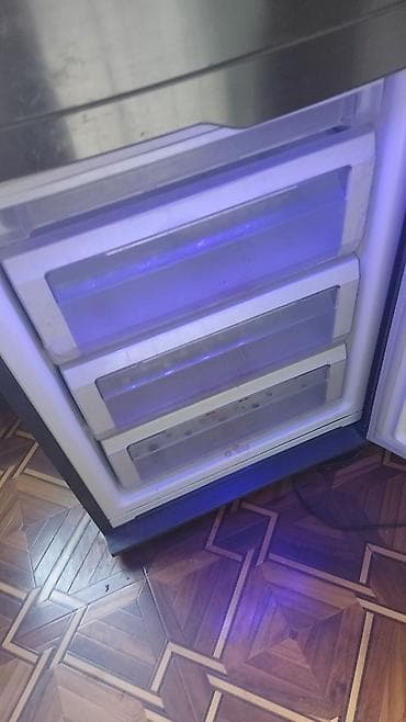 dondurucu satilir: İşlənmiş 2 qapılı Samsung Soyuducu Satılır, rəng - Boz, Dispenserli — 1