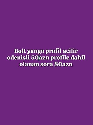 operator call center part time: Xidmət: Bolt/Yango üçün profil açılması - Yeni sürücü profili — 1