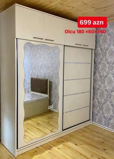 kalidor ucun alcipan fiqurlari: Yeni, Kupe, 2 qapılı Düz dolab, Qarderob, paltar dolabı — 1