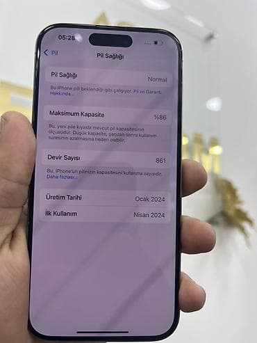 16 pro ikinci el: IPhone 15 Pro, 256 GB, Gümüşü, Face ID — 4