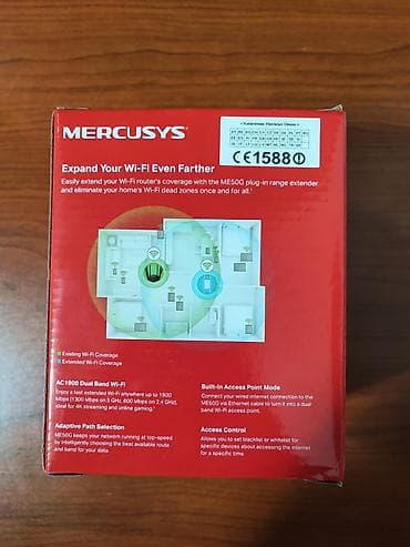 Mercusys ME50G AC1900 Wi‑Fi Range Extender - İki diapazonlu (Dual — 2