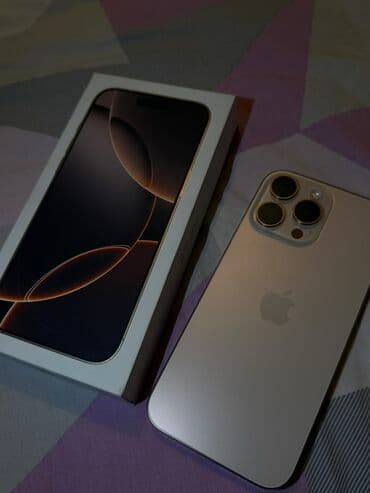 iphone 14 про макс: IPhone 16 Pro Max, 512 ГБ, Desert Titanium, Face ID, С документами — 2