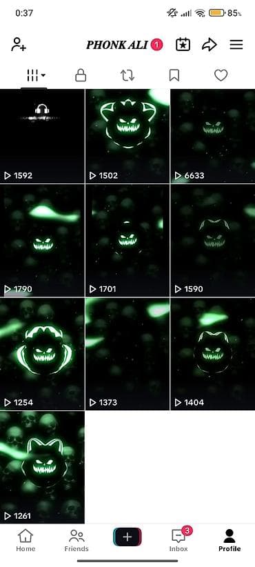 Əməkdaş axtarışı (vakansiyalar): Xidmət: TikTok üçün “phonk/visualizer” qrafik videoların hazırlanması — 3