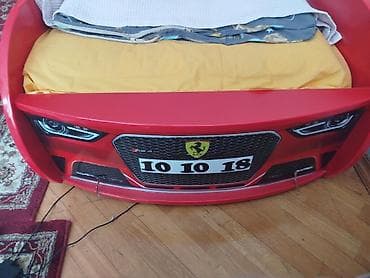 Uşaq maşın formalı çarpayı – qırmızı “Ferrari” dizaynı - Korpus — 2