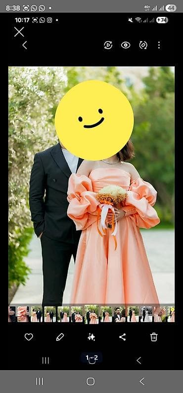 qalin don: Şaftalı rəngli, atlas, ziyafət/libas – abituriyent, nişan, xına və — 4