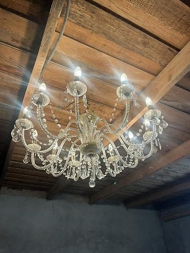 samdam: Çılçıraq, 10 və daha çox lampa, Xrustal — 1
