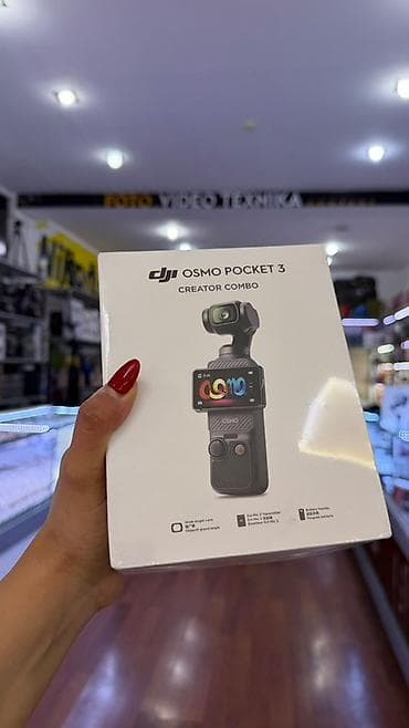 video registor: DJI Osmo Pocket 3 – Creator Combo - Kompakt, cibə sığan 3 oxlu — 1
