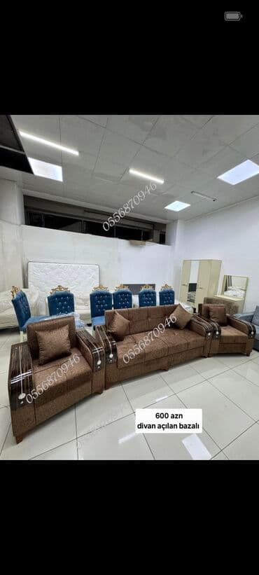 ofis ucun divan: Divan, Yeni, Açılan, Bazalı, Vеlur parça, Ödənişli çatdırılma — 26