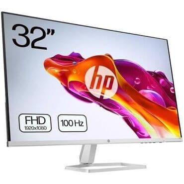 HP 32s IPS monitor çox az işlənmiş,32 düym monitor. heç bir cızığı