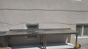 nerj qab: Paslanmayan poladdan peşəkar mətbəx masalari ve qab yuma canagi. her — 2