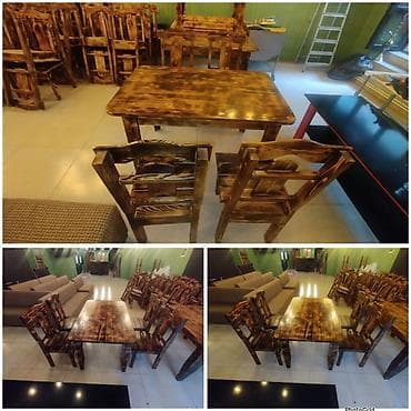 kafe mebel: Pub,restoran,cay evi uchun 7 dest masa desti her desti 350 Azn. Her — 1