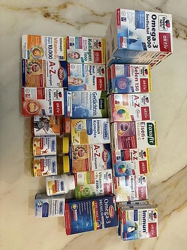 Müxtəlif vitamin və qida əlavələri dəsti – Alman və Avropa brendləri lalafo.az -da Müxtəlif vitamin və qida əlavələri dəsti – Alman və Avropa brendləri