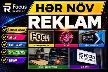 Reklam, çap: HƏR NÖV REKLAM XİDMƏTLƏRİ * Qabarıq hərflər – Fasad və interyer üçün — 1