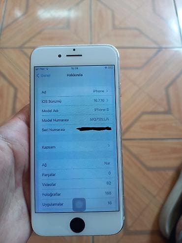 2ci el iphone 7: IPhone 8, 64 GB, Matte Gold, Barmaq izi — 3