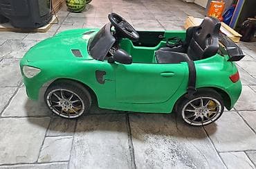 elekt: Uşaq üçün elektrikli mini avtomobil – Mercedes üslublu, yaşıl rəng — 1