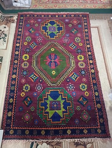 Ovçuluq və balıqçılıq: Qədim xalça, 702176929 il, Vəziyyəti: Əla — 1