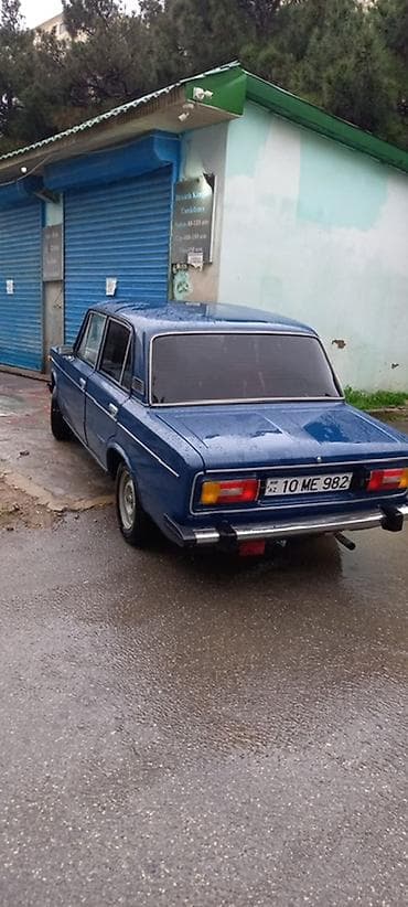 moskvich 2715: VAZ 2106, mavi rəng, sedan kuzov. Klassik dizaynlı, xrom ön-arka — 2