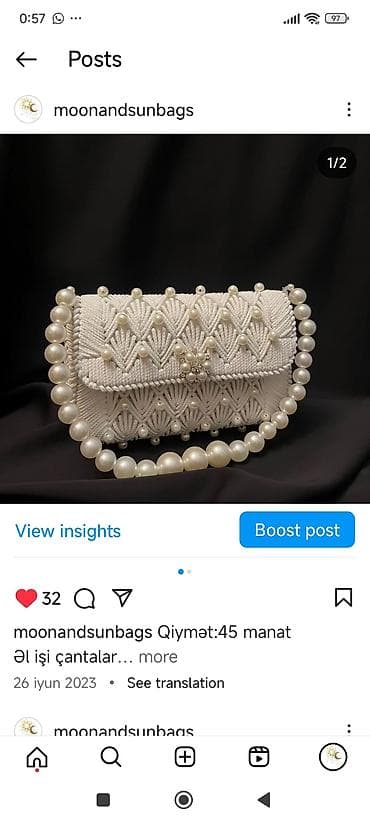 yeke canta: "Əl işi göz nuru kolleksiyamdan"çantalar satıram 45-50 m ancaq votsaba — 4