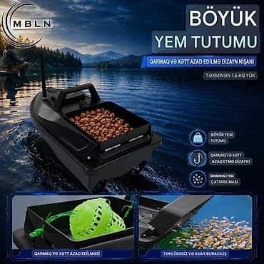 isma bikes: MBLN 500M uzaqdan idarə olunan güclü yem qayığı - Təxminən 500 m — 5