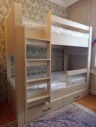 Oğlan və qız üçün, Yeni, Çarpayı, Matras ilə, Siyirməli, Laminat