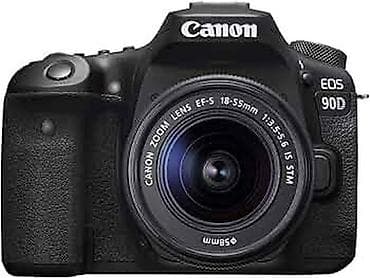 mp: Canon EOS 90D DSLR fotoaparat + Canon EF‑S 18‑55mm f/3.5‑5.6 IS STM — 1