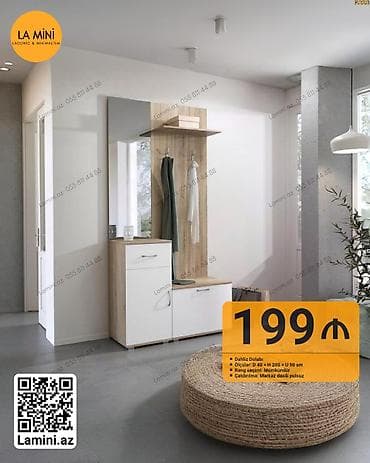 Dəhliz dolabı – La Mini - Ölçülər: Dərinlik 40 sm × Hündürlük 200 sm