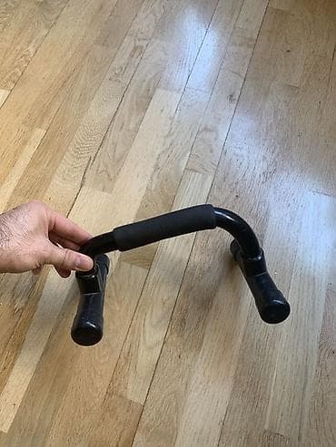 taxta turnik: Şınav tutacaqları (2 ədəd dəst) - Material: möhkəm metaldan U formalı — 1