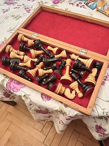 İdman alətləri: Taxta şahmat dəsti - Material: tamamilə ağacdan hazırlanmış taxta — 4