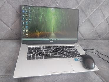 honor magicbook intel: Huawei noutbuk Zərif boz rəngli Huawei noutbuk, nazik çərçivəli geniş — 1