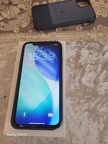 iphone şarj: IPhone 11, 64 GB, Qara, Zəmanət, Simsiz şarj, Face ID — 6
