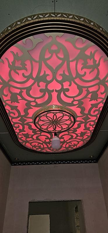 MDF naqışlı dekorativ interyer həlləri – qapı və tavan panelləri - — 6