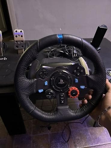 araba rolu: Logitech G29 sükan dəsti – sükan, 3 pedallı blok və ayrıca sürət qolu — 2