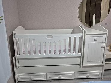 Beşiklər: Oğlan və qız üçün, Dördbucaq, Beşik, Matrassız, Yellənmə mexanizmsiz — 3