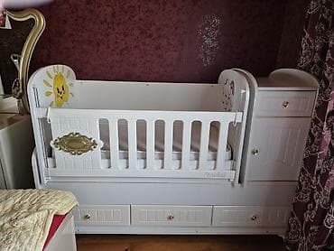 siyirmeli dolab: Oğlan və qız üçün, Dördbucaq, Beşik, Matras ilə — 3