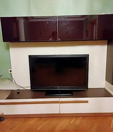 3 d qelem: Qonaq otağı üçün modul divar mebeli və TV stendi dəsti - Dizayn — 2
